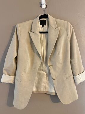 The Limited Cream Tailored Blazer Jacket